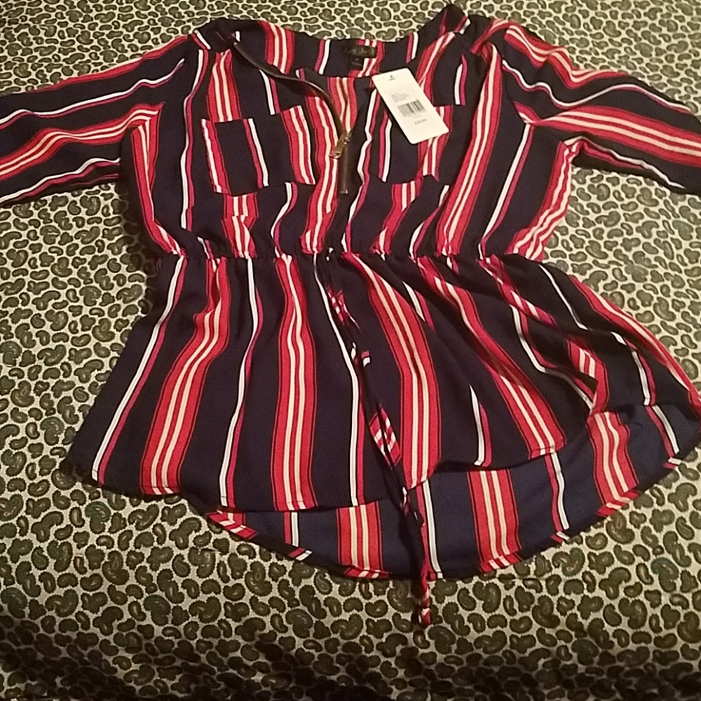 Classy striped top sad too see this one go - Picture 1 of 1